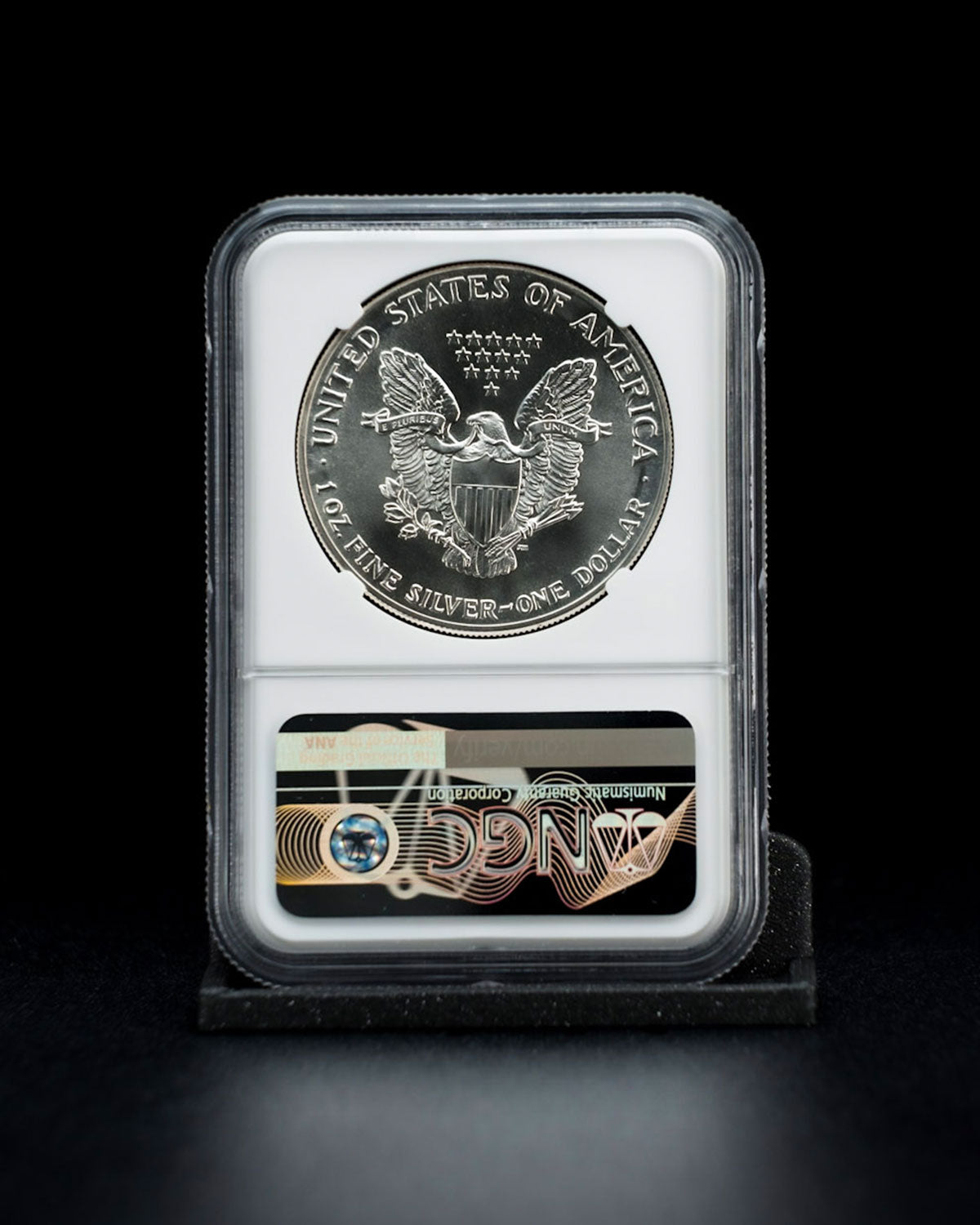 1986 S$1 Eagle | Mint Error MS69 Obverse Struck | David Motl Autographed